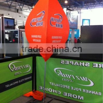 2014 newest 3D Banner stand: Flame Banner, Led lighting inside