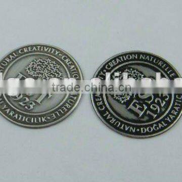 embossed Metallic bottle label, aluminum label, adhesive metal sticker