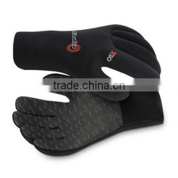 Black 3Mm Neoprene Diving Surf Wetsuit Gloves Size small with Custom Logo