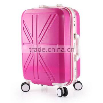 abs aluminum frame combination lock trolley hard luggage case