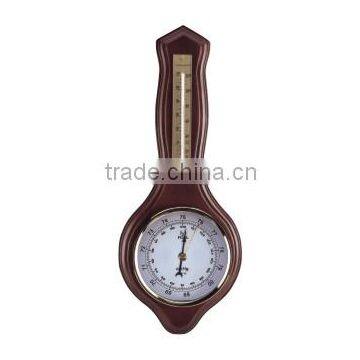 Pearl Wooden Wall Clock PW983 With Weather Station photo-3