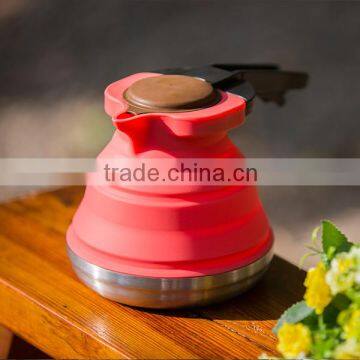 Household Folding Design Durable Food Grade Silicone Water Flask photo-5