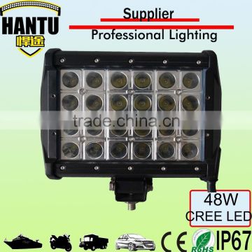 e row led light bars 72w 7.7'' spot beam headlight for offroad jeep wrangler