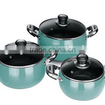 2016 eco-friendly sauce pan 3pcs cookware sets