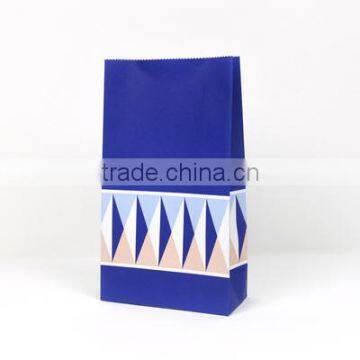 shopping gift 2016 blue kraft paper bag