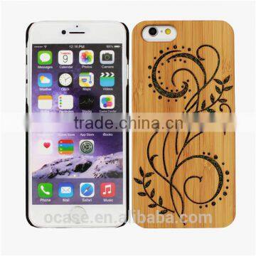 Christmas present wood 3d image back cover case for iphone 4