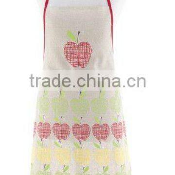 colorful printing bib kitchen aprons for women