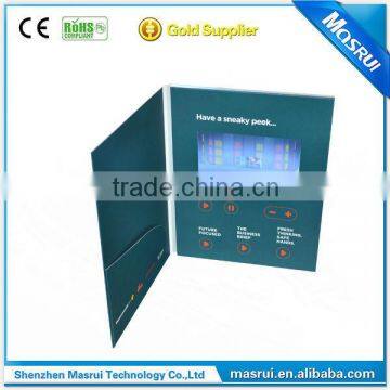 Hot Selling 5.0 Inch Video Greeting Card / Video Brochures / TV Brochures for Advertsing photo-3