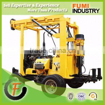 Full Hydraulic Portable Trailer Mounted Water Well Drilling Rig Depth 600m High Efficiency Water Drilling Rigs