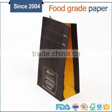 Custom Printed Black and Yellow Kraft Paper Bag Without Handle Made in China photo-4