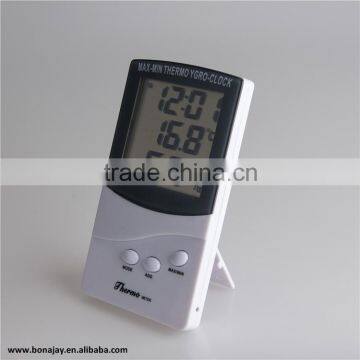 Indoor Digital Temperature Humidity Meter With Clock Display 0~+50C photo-2
