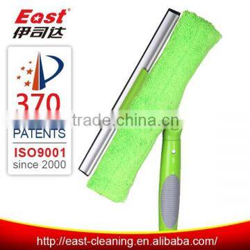 China Aluminum Telescopic Handle Window Wiper Microfiber Cleaning Window Squeegee photo-2