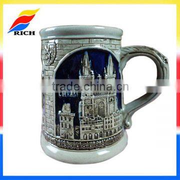 Artistic handcrafted Praha souvenir gifts porcelain coffee mugs