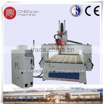 4 axis mdf machine with rotation spindle and 200mm diameter rotary axes