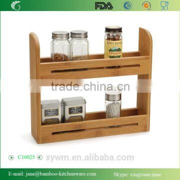 Bamboo 3 Tier Spice Rack Drawer Tray