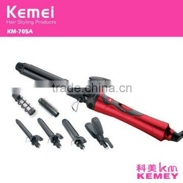 Kemei705A New 7-in-1 Hair Straightener and Curling Iron