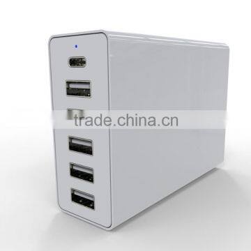 NEW 5 Port Usb Powerport Usb Charger 60w Charging Hub Multi Port Usb Station