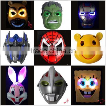 Popular Luminous children mask Led cartoon mask for wholesale