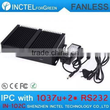 Fanless Mini pc Industrial Computer With 2 COM 4 USB 3.0 Intel Celeron 1037u photo-6