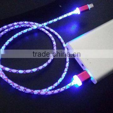 free sample good looking usb data cable with led light