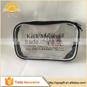 Alibaba china custom cosmetic bag transparent pvc