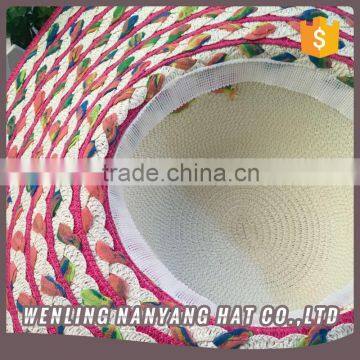 Elegant Women Beach Paper Hats High Quality Sombrero Taizhou Factory