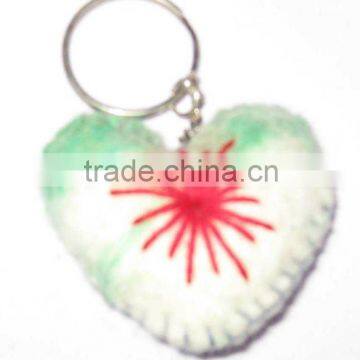 Felt Heart Shape Key Chain