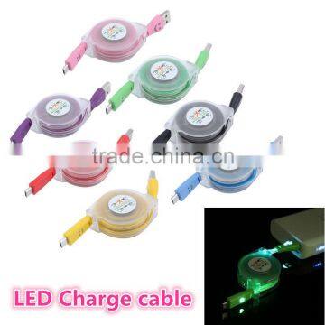 LED Light Durable Micro USB Cable for Android