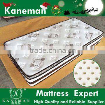 Ultra stress relief natural latex pillow top spring mattress