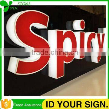 Hotsale!! Waterproof Acrylic Outdoor Lighted Signs