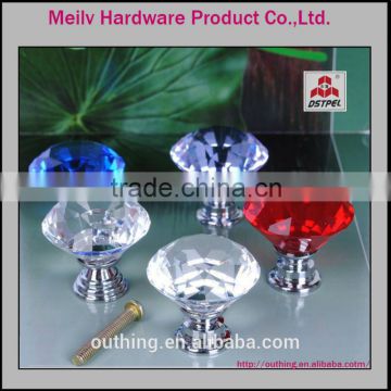 2015-2016 Europe hot sale furniture hardware drawer cabinet k9 glass crystal knob