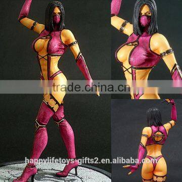 Popular online game characters Mileena hot sexy girls resin model toys