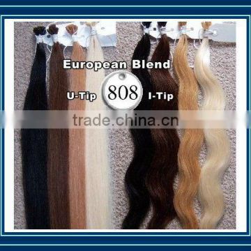 808 European Blend U-Tipped hair - 5/strands per pack