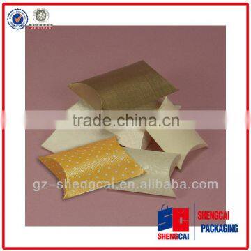 High quality Custom kraft paper pillow box wholesale,paper box manufacturer,Paper packaging box