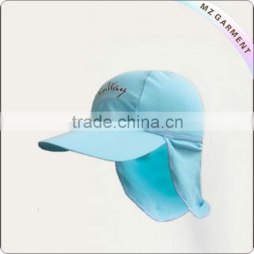 Soft peak UV neck flap hat