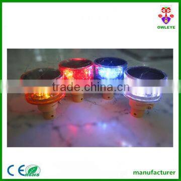 Solar Construction Warning Light,solar Rechargeable Led Flashing Beacon
