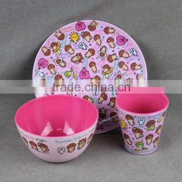 kids melamine dinner set