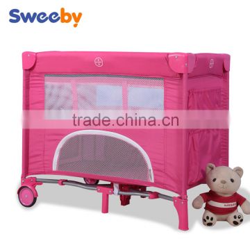 2015 fashion baby playpen&travel cot