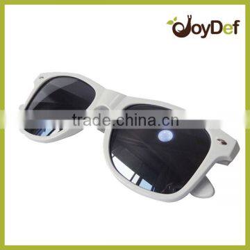 Custom neon promotional plastic white PC sun glasses