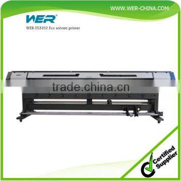 Cheap 3.2m WER ES3202 large format vinyl pvc flex banner printing machine eco solvent printer for beach banner