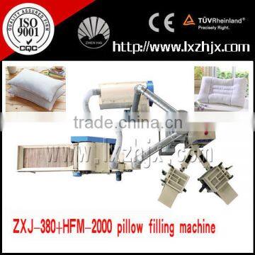 Certified Pillow filling machine ZXJ-380+HFM-2000