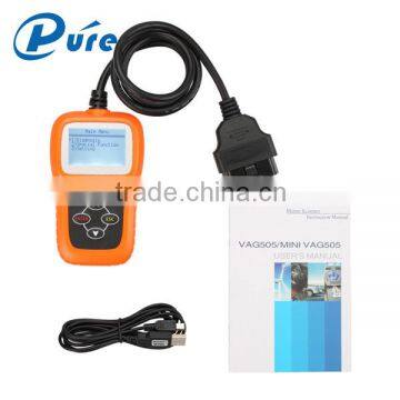 2016 Hot selling Mini VAG505 Super Professional for VW/AUDI Scanner mini vag 505 auto scanner with CE Certification