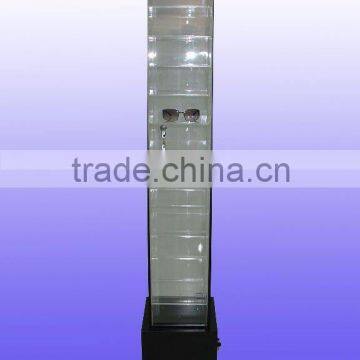 revolving sunglasses display stand;floor eyeglasses display shelf;spectacles display rack