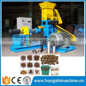 High capacity floating fish feed extruder machine