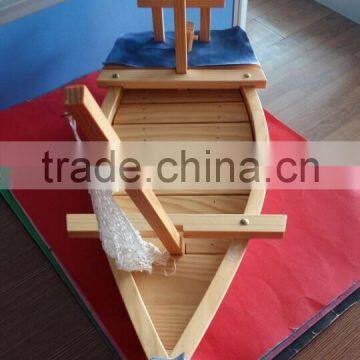 Japanese sushi boat bamboo wood in sushi tools