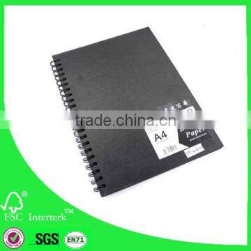 Hardcover Black paper sketch pad / black paper sketch book A4