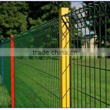 PVC coated or galvanized BRC welded mesh fence/ Roll Top fence panel