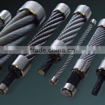 7x7 7x19 1x19 1x7 19x7 4x31SW+FC flexible galvanized steel wire rope