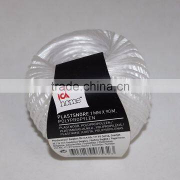 SINGLE PLY NM 1.7/1 (1700 METER PER KG) WHITE PP TWINE