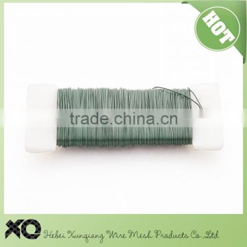 2015 factory hot sales plastic coated green garden wire